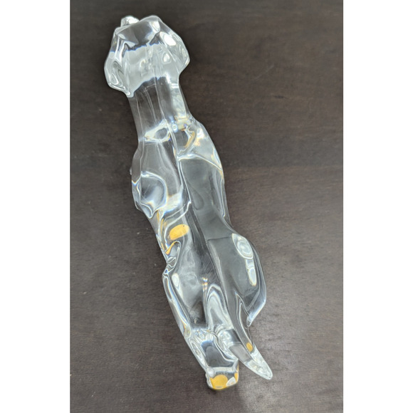 Baccarat Crystal Dog Labrador Retriever Lab Figurine Paperweight 7.25" France - Picture 9 of 14